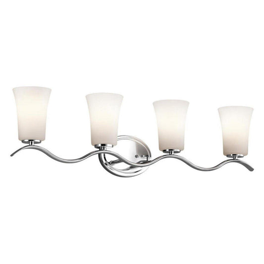 4 Light Bath Vanity Approved For Damp Locations With Transitional Inspirations 32.25 Inches Wide-Olde Bronze Finish-Incandescent Lamping Type Kichler