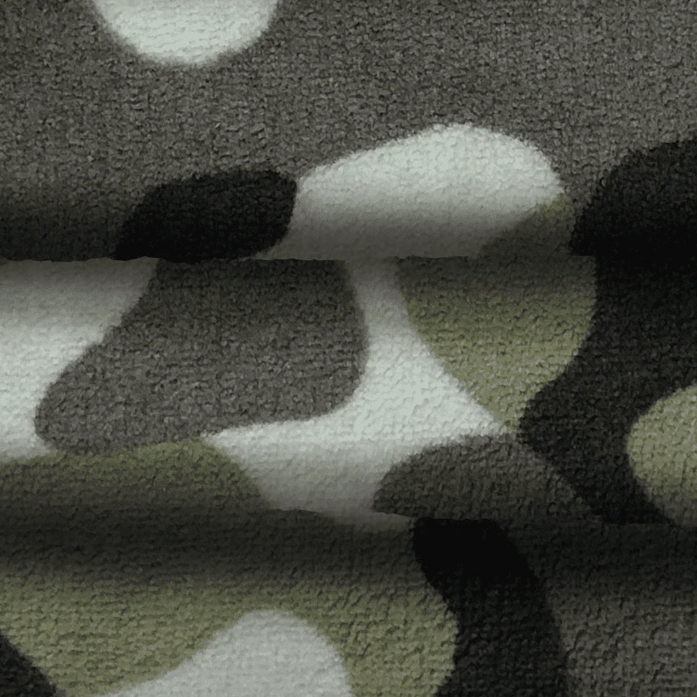 Sunbeam Heated Electric Throw Blanket, Cozy Sherpa, Camouflage, 50" x 60"