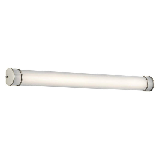 1 Light Linear Bath Vanity Approved For Damp Locations With Transitional Inspirations 4.5 Inches Tall By 24.75 Inches Wide Kichler Lighting 11142Niled