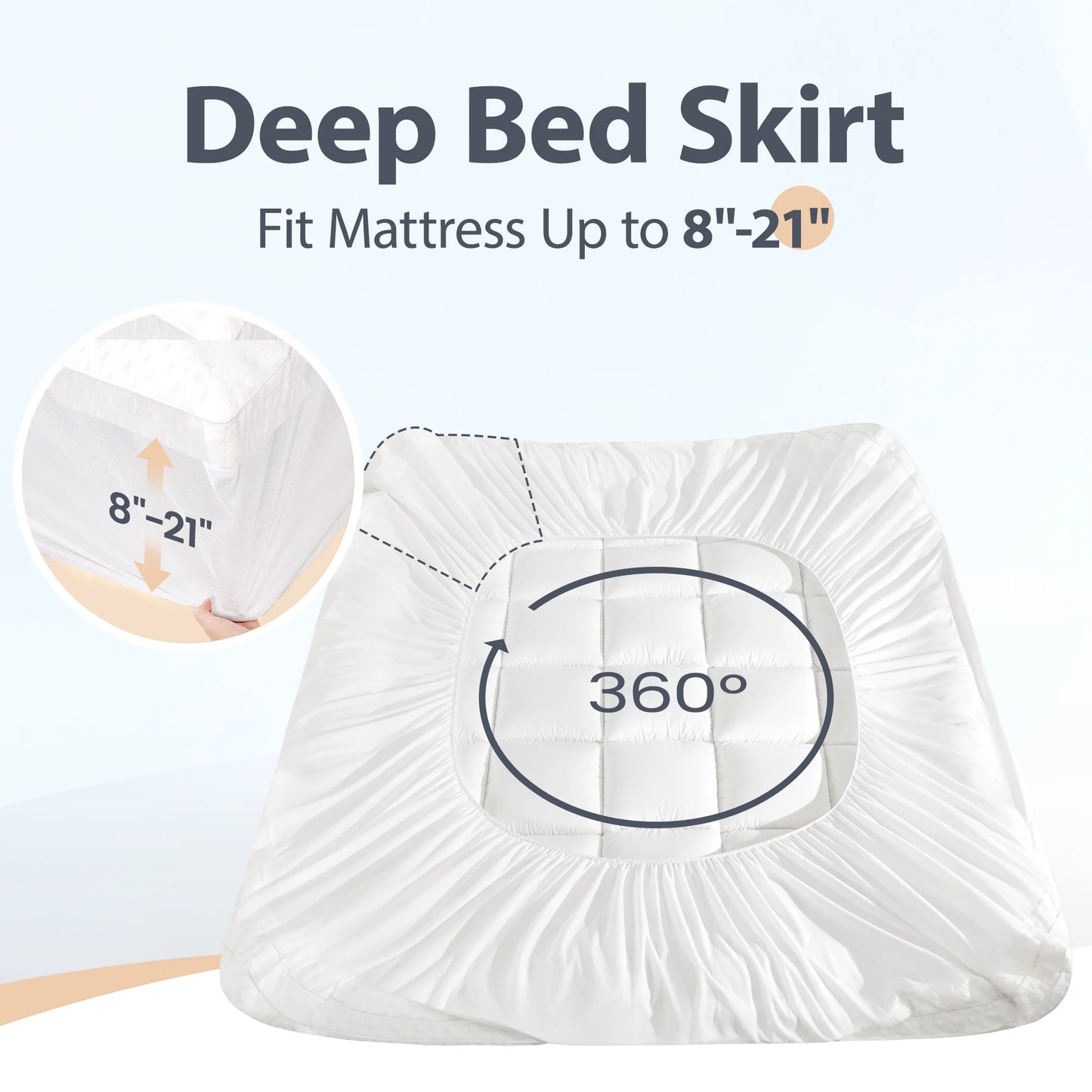 COOLHUT 4-Inch Dual Layer Gel Memory Foam Mattress King Size, 2-Inch Cooling Gel Memory Foam Plus 2-Inch 100% 400TC Ultra Thick Soft Mattress Pillow Cover, Cool Comfort, Breathable Pressure Reduction