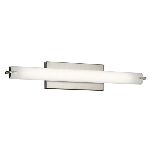 1 Light Linear Bath Vanity Approved For Damp Locations With Transitional Inspirations 4.75 Inches Tall By 49 Inches Wide Kichler Lighting 11151Niled