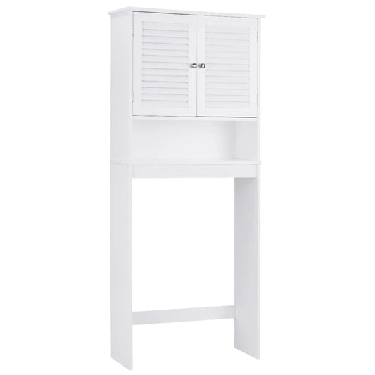 Gymax Bathroom Space Saver Over The Toilet Shelved Storage Cabinet Organizer White