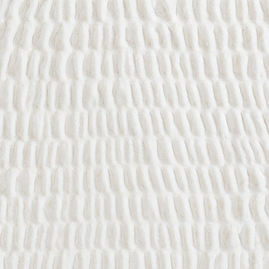 Better Homes & Gardens Ruched Faux Fur Throw Blanket, White, Standard Throw