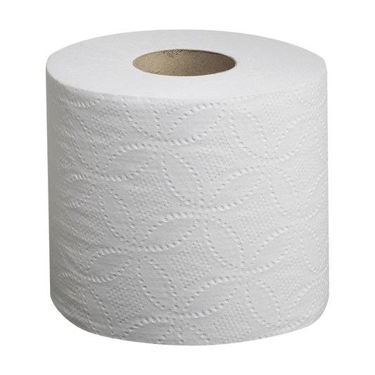 Georgia Pacific Professional Pacific Blue Basic Bathroom Tissue, Septic Safe, 2-Ply, White, 550 Sheets/Roll, 80 Rolls/Carton -GPC1988001