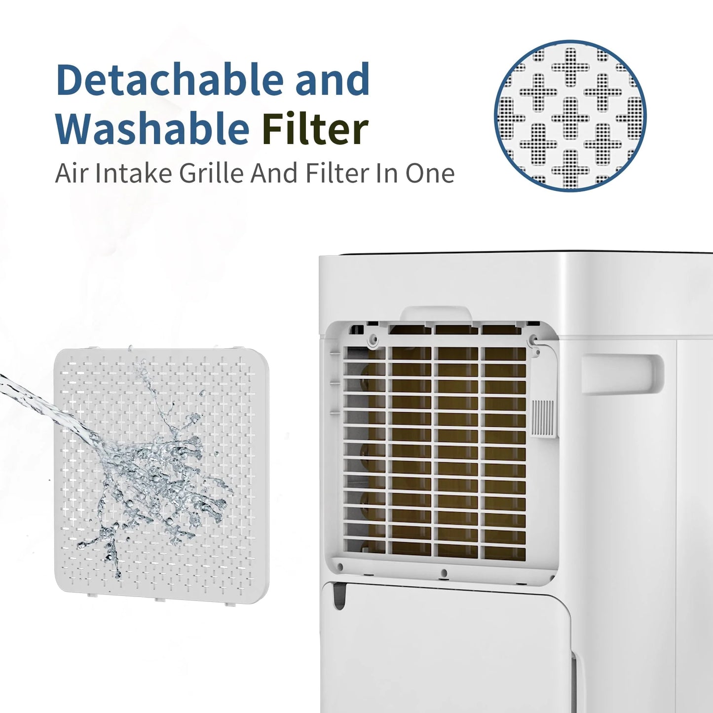 HUMSURE 35 Pint Dehumidifier 3000 Sq.Ft Room, for Basements with Drain Hose, Ideal for Large& Medium Sized Bathroom and Bedroom, Max Moisture Removal 50 Pints (95 "F, 95% RH)