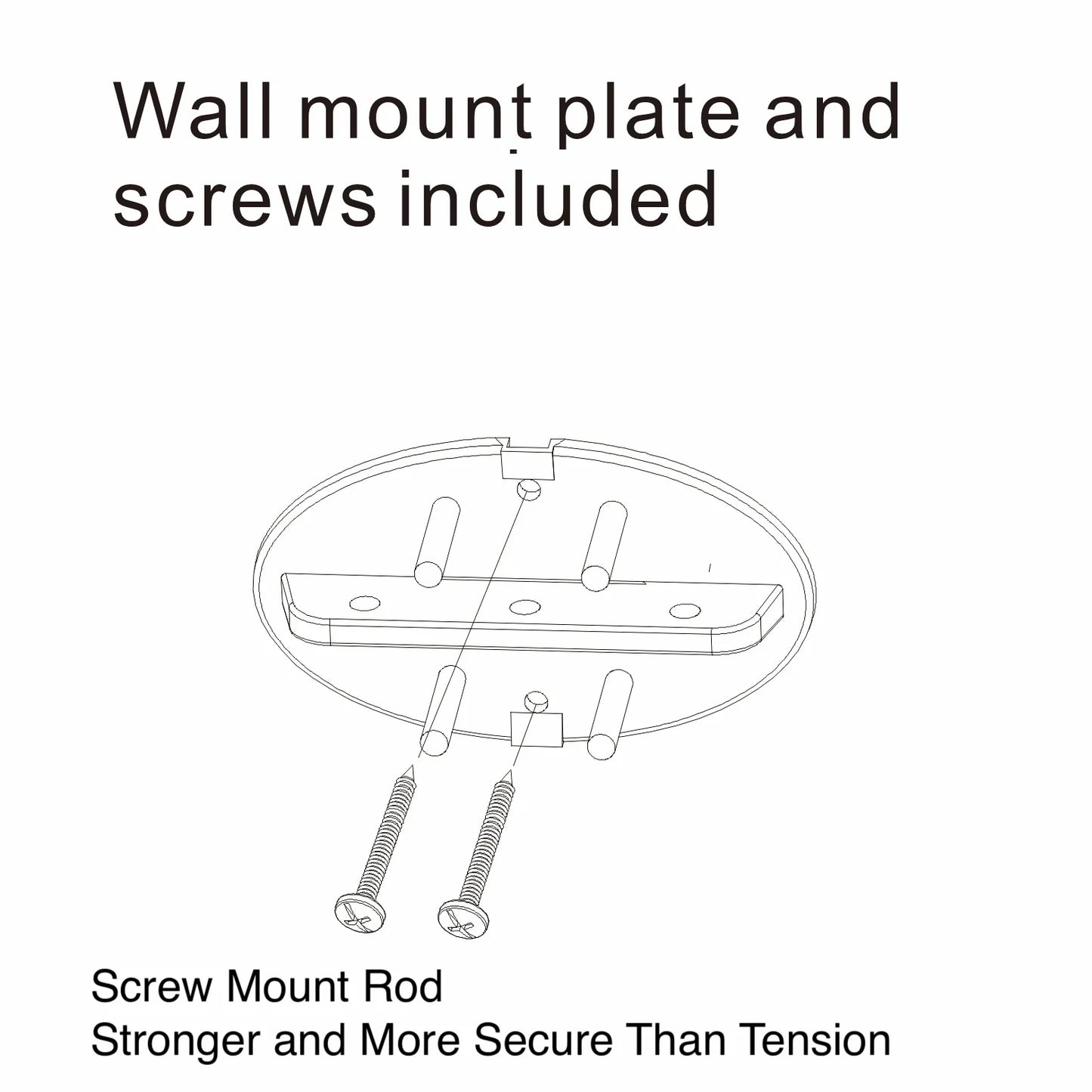 Utopia Alley Rustproof Wall Mounted Aluminum Double Curved Shower Curtain Rod, Screw Mount Rod, Secure Than Tension, Adjustable Shower Rod from 45" to 72", Includes shower liner & hooks (Black)