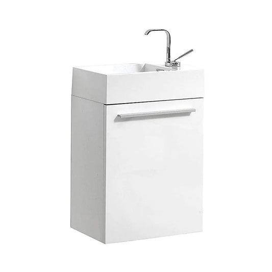 Blossom Colmar 18" Floating Bathroom Vanity w/Acrylic Sink | Navy Blue Finish | Wall Mount | Soft-Close