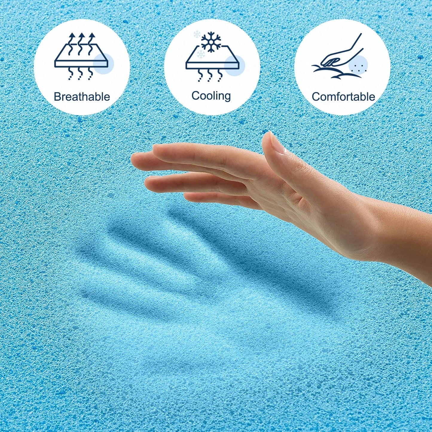 Queen Mattress, Madinog 10 inch Cooling-Gel Memory Foam Mattress in a Box, Queen