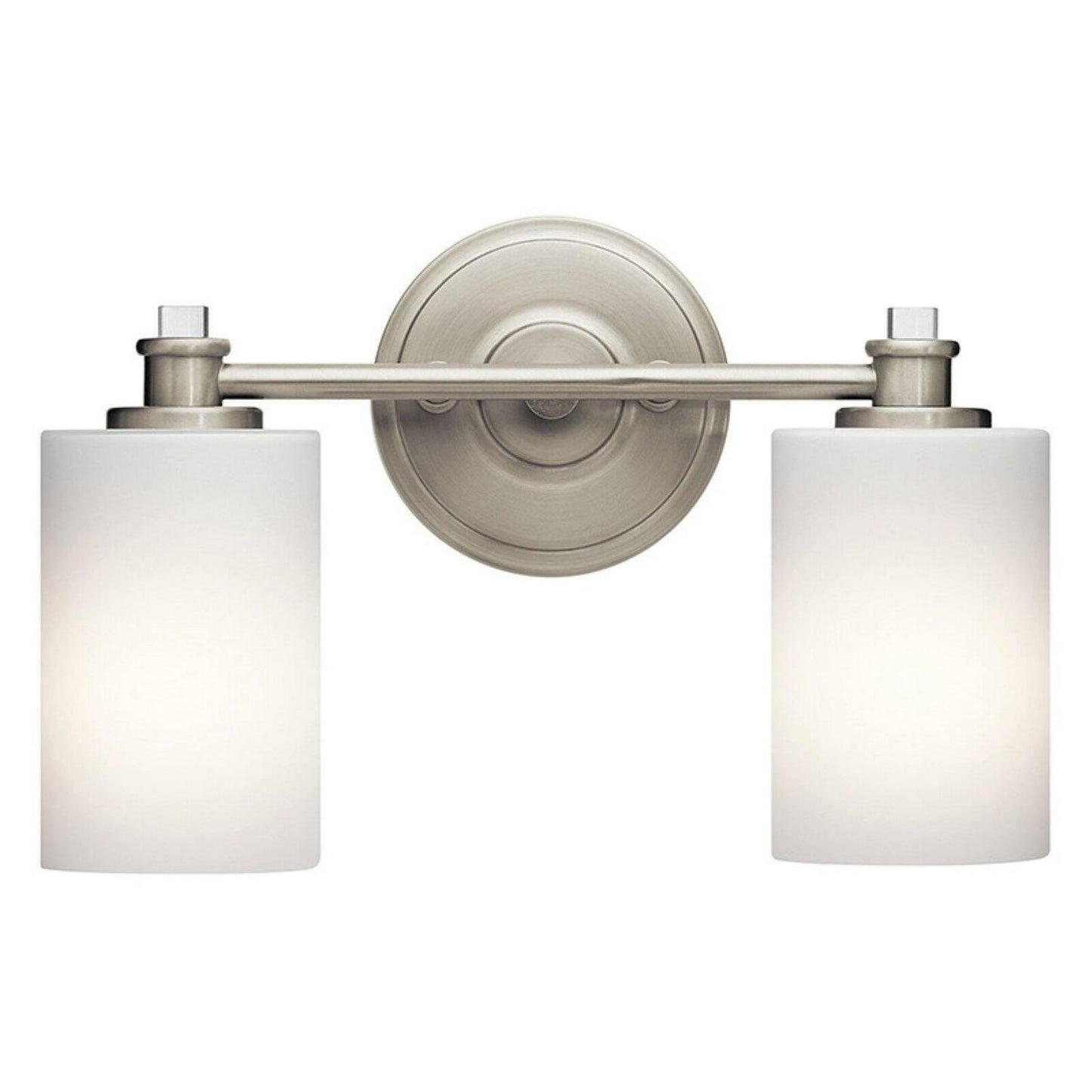 2 Light Swing Arm Bath Vanity Approved For Damp Locations With Transitional Inspirations 9.25 Inches Tall By 14 Inches Wide-Brushed Nickel Finish-Led