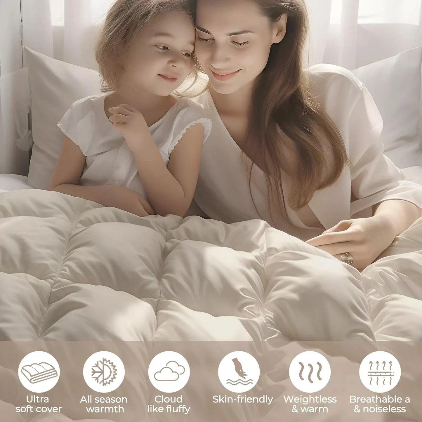 Bedding Comforter Cal King Size, Duvet Insert, Quilted Comforter with Corner Tabs, All Season Lightweight Quilt, Down Alternative Hotel Comforter Cal King Size 96X102 Baby Pink