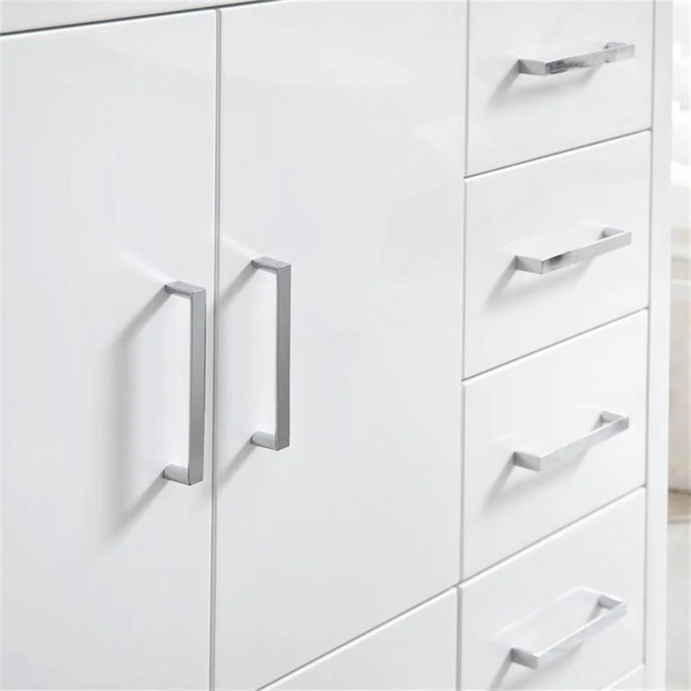 Fresca Imperia 36" Glossy White Free Standing Modern Bathroom Cabinet w/Integrated Sink - Right Version