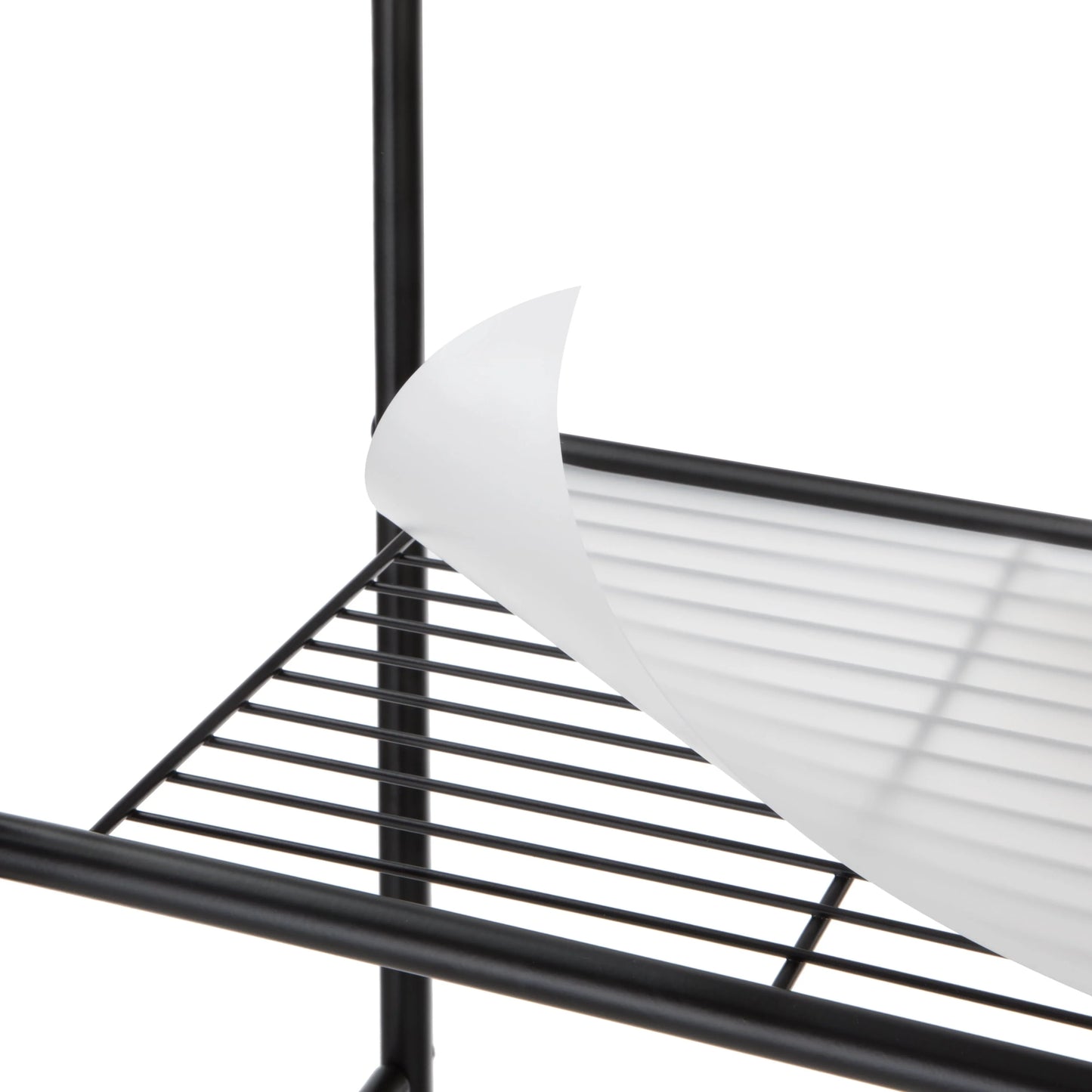Mainstays Over the Toilet Steel 3-Shelf Bath Shelves Space Saver, Matte Black Finish Adult Groups