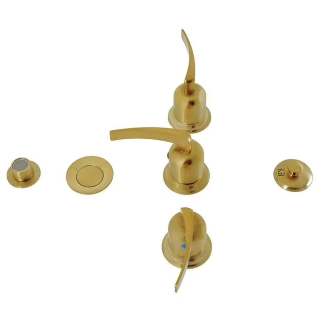 2.5 in. Centurion Three-Handle Bidet Faucet, Brushed Brass