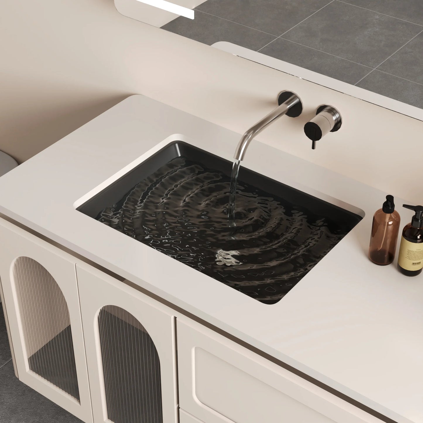 DV-1U306B DeerValley Ursa Undermount Bathroom Sink 18" X 13" Rectangular Vitreous China with Overflow