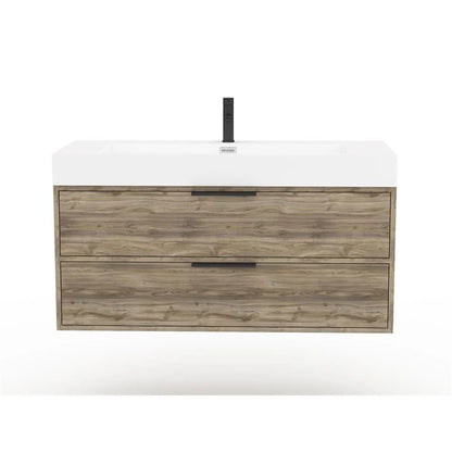 Cutler Kitchen and Bath Savoy 42" Wood/Cultured Marble Bathroom Vanity - Brown