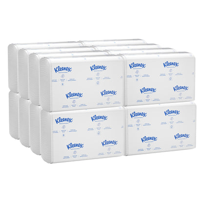 Kleenex Multifold Paper Towels 1-ply, White, 1 Case, 2400-count, 16-pack