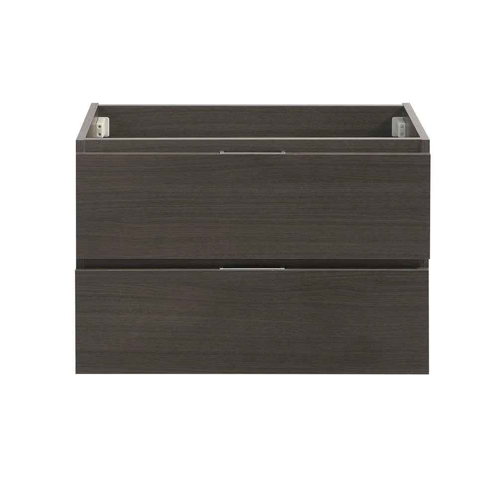 Fresca Valencia 30" Gray Oak Wall Hung Modern Bathroom Cabinet
