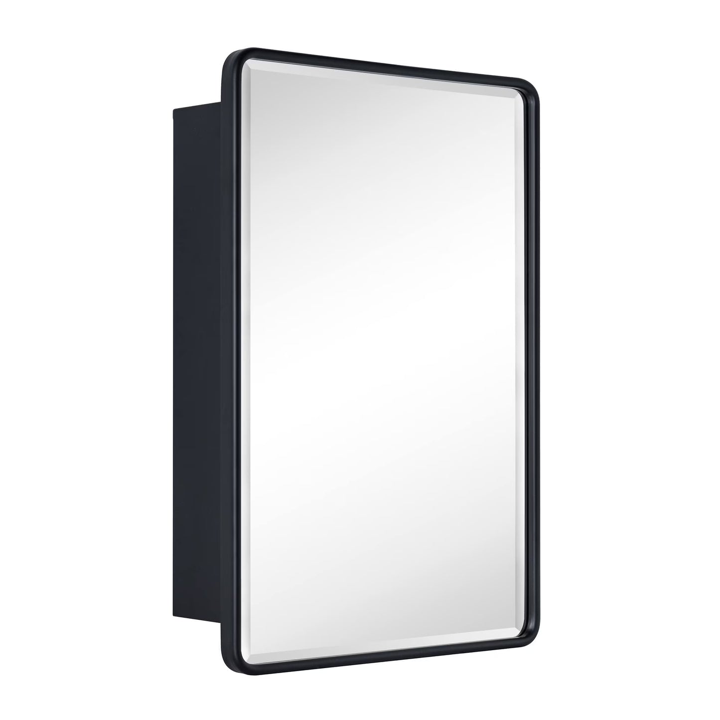 TEHOME Eldee Rectangle Metal Framed Bathroom Medicine Cabinet 16x24 - Black