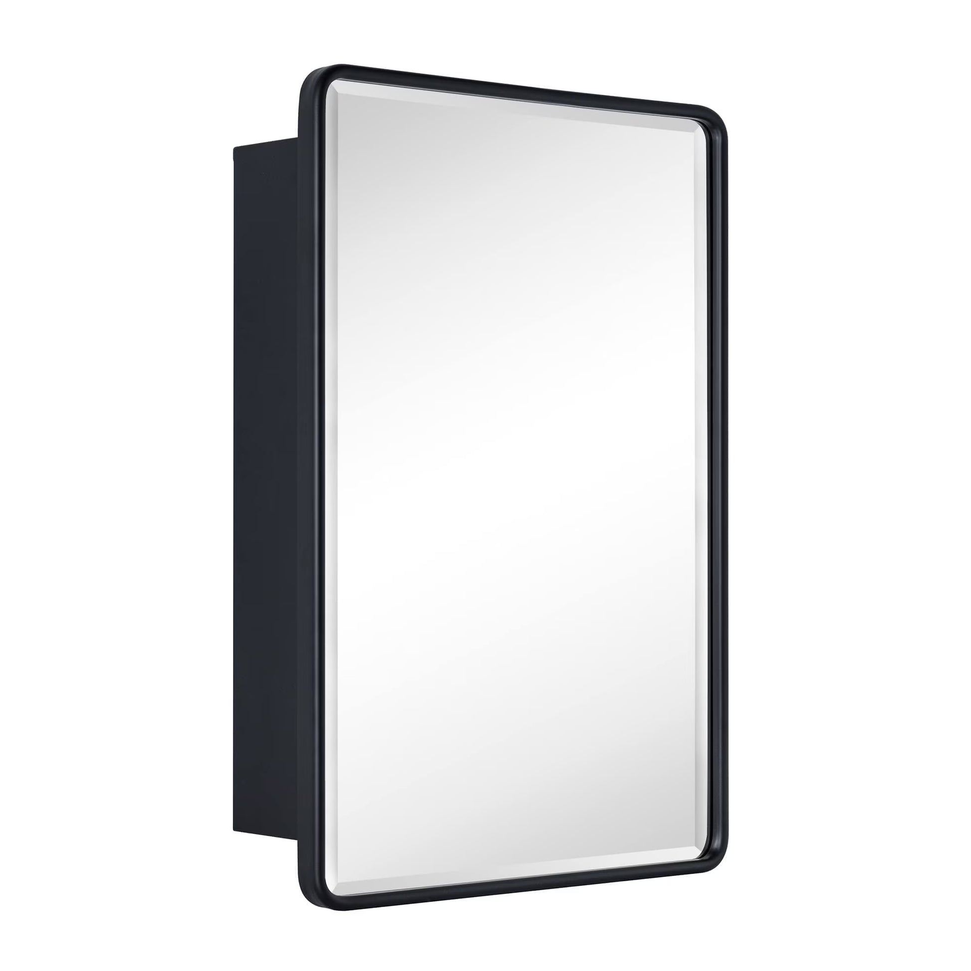 TEHOME Eldee Rectangle Metal Framed Bathroom Medicine Cabinet 16x24 - Black