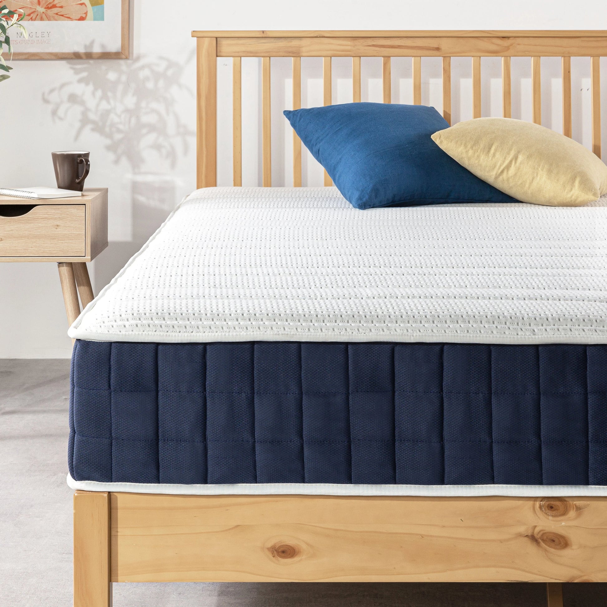 Mellow Rena 10" Green Tea Memory Foam Pocket Spring Mattress, Queen