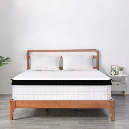 MUSSER 10 Inch Hybrid Mattress of Comfort Foam And Durable Springs Mattress Twin