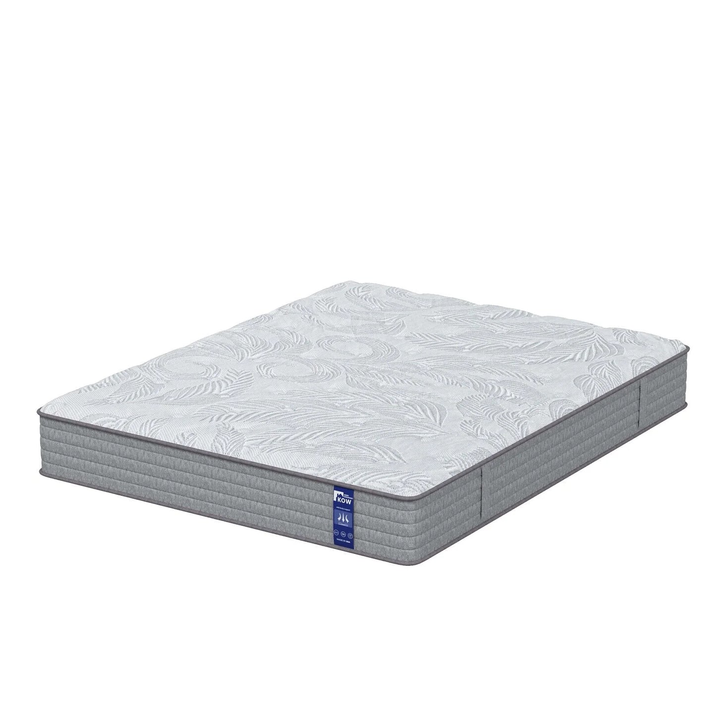 KOW® 12 inch Hybrid Mattress, Full Size Medium Firm innerspring Mattress in a Box, with 3 Layer Premium Foam and Pocket Springs,