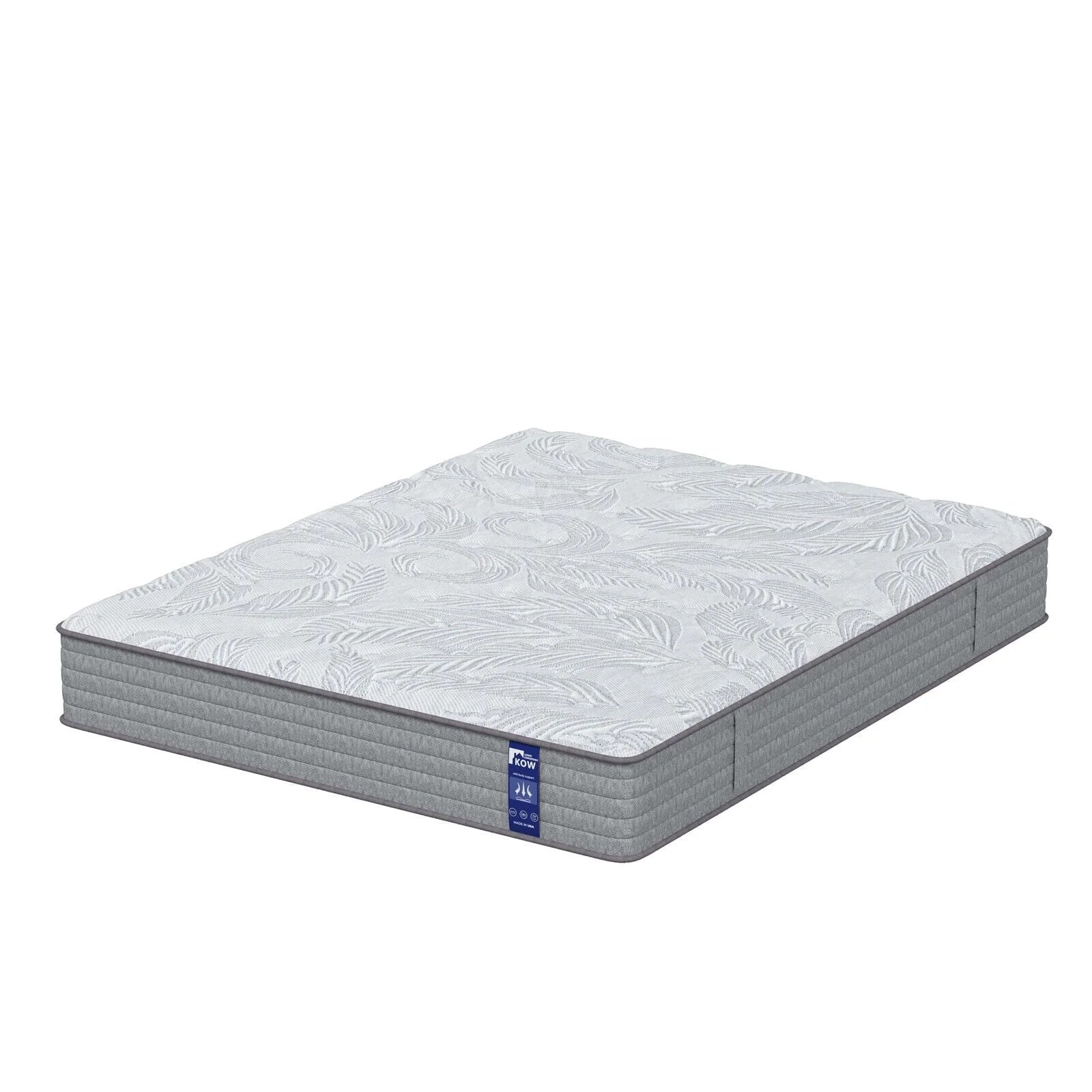 KOW® 12 inch Hybrid Mattress, Full Size Medium Firm innerspring Mattress in a Box, with 3 Layer Premium Foam and Pocket Springs,