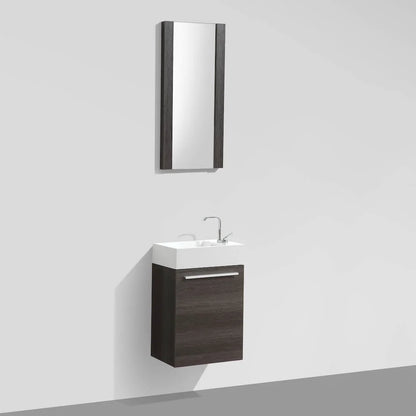 Blossom Colmar 18" Floating Bathroom Vanity w/Acrylic Sink | Navy Blue Finish | Wall Mount | Soft-Close