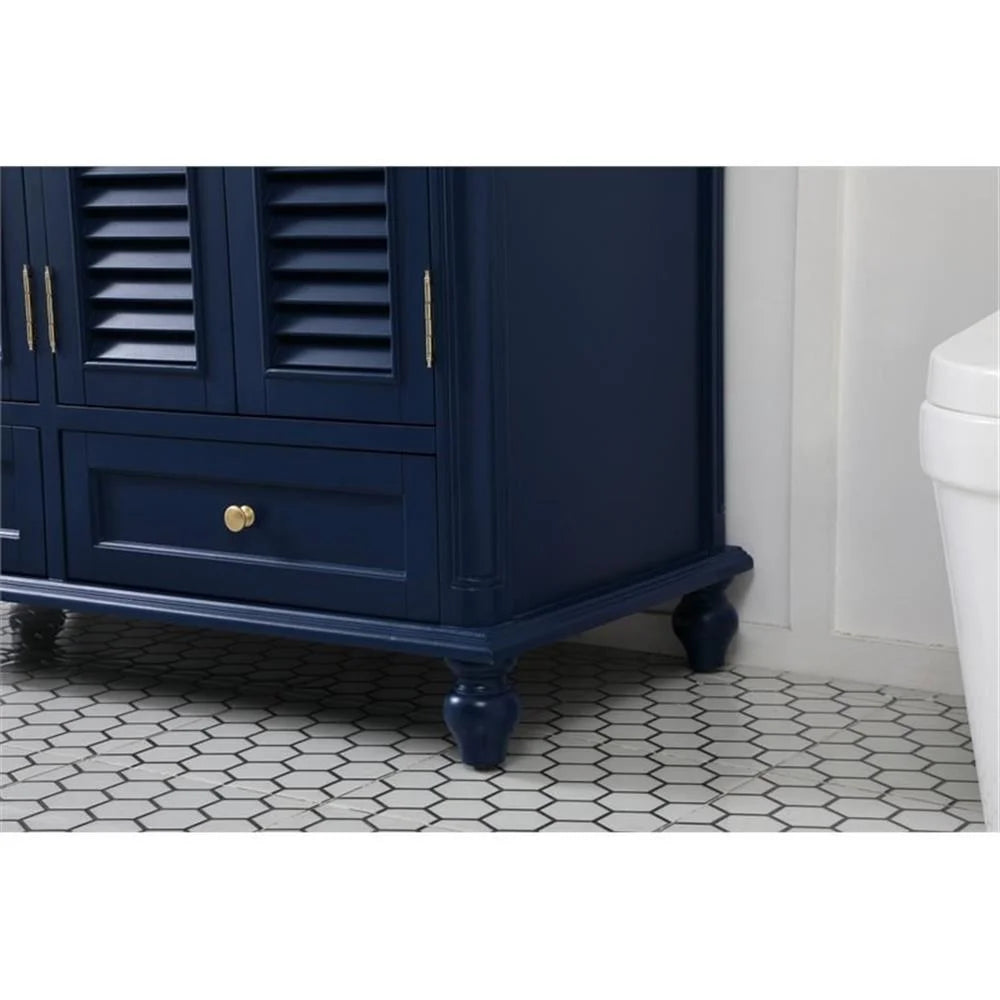 48 inch single bathroom vanity in blue