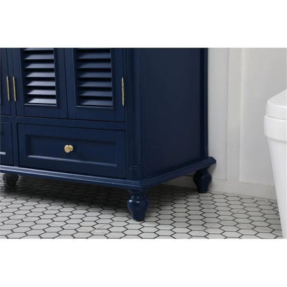 48 inch single bathroom vanity in blue