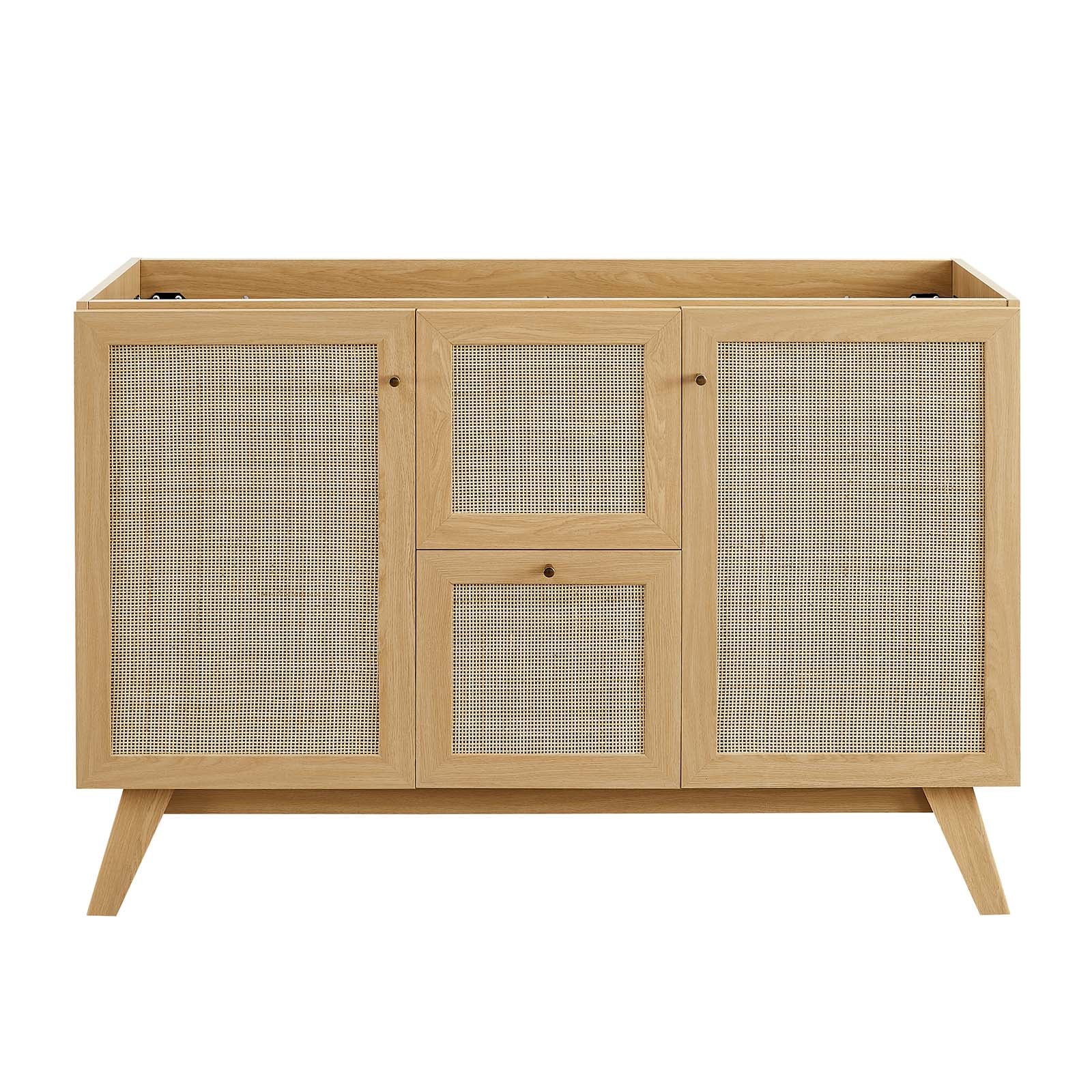 Modway Soma 48°?Double Sink Bathroom Vanity in Oak White