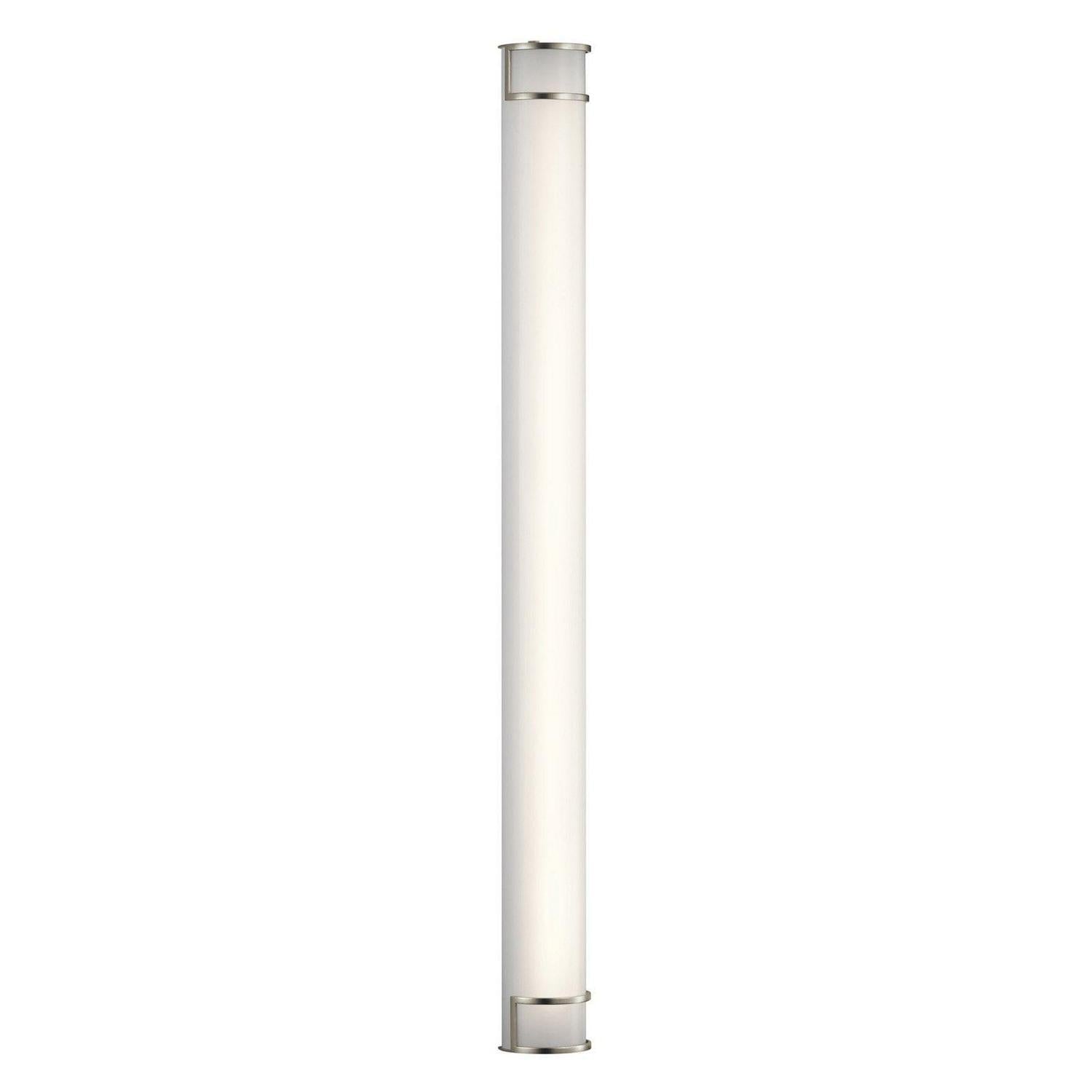 1 Light Linear Bath Vanity Approved For Damp Locations With Transitional Inspirations 4.5 Inches Tall By 24.75 Inches Wide Kichler Lighting 11142Niled