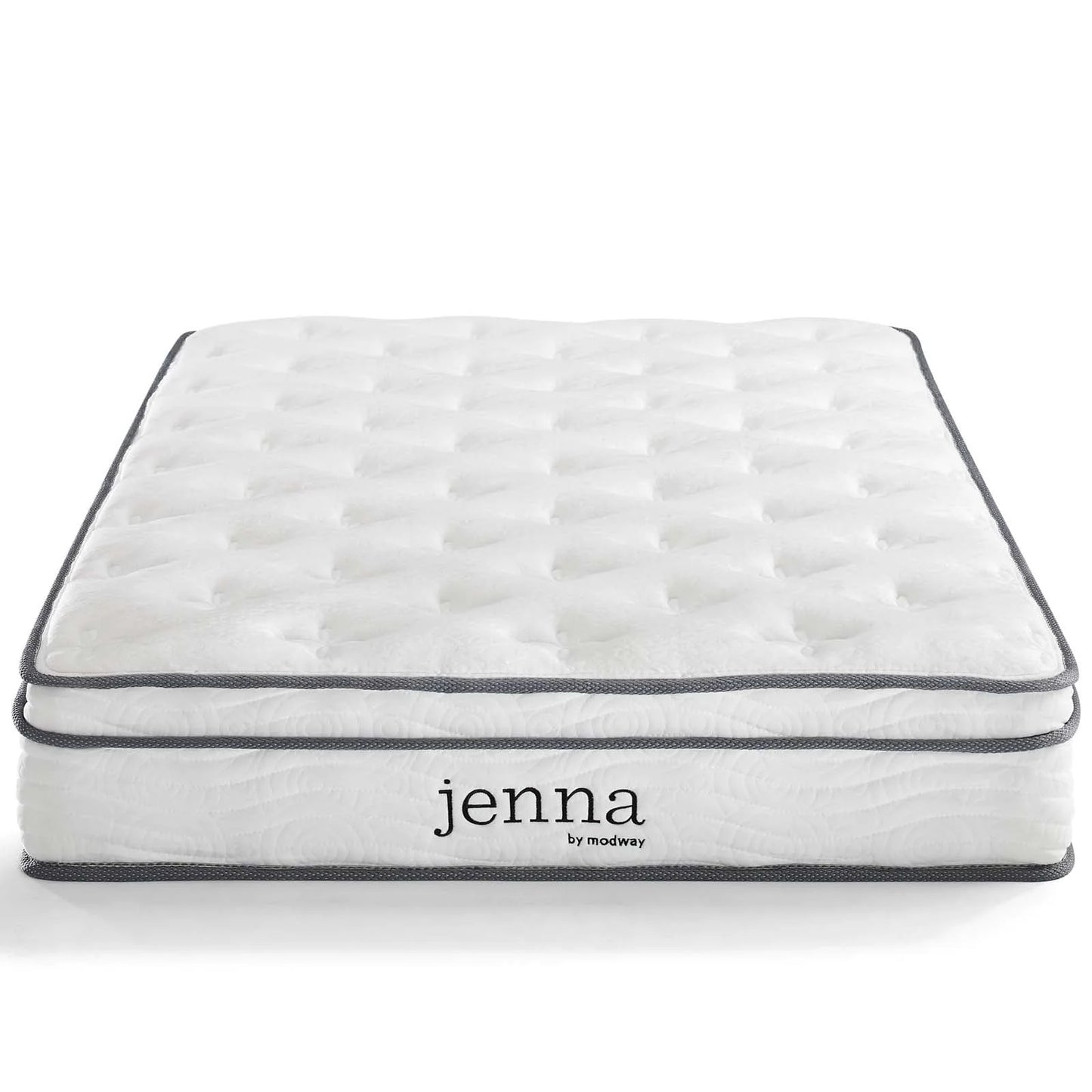 Modway Jenna 8" Innerspring and Foam Narrow Twin Mattress in White
