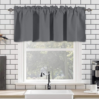 Blackout Curtains Kitchen Curtain,Short Curtains Half Window Curtains for Bedroom,Privacy Curtain Tiers for Windows, Energy Saving Curtain Tiers for Bathroom Shades,57°18inches per Panel