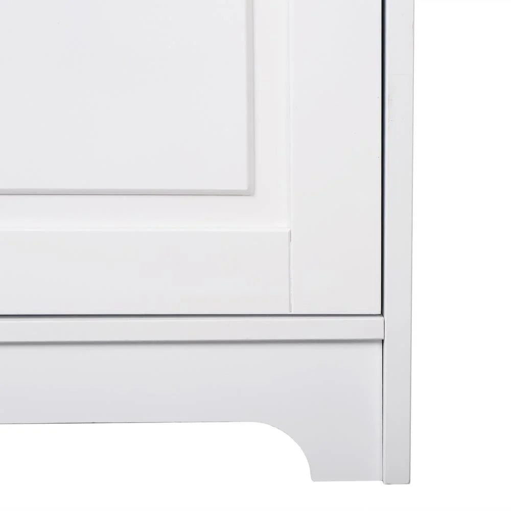 UBesGoo 72" Traditional Freestanding Kitchen Pantry Cabinet Wardrobe Armoire, White