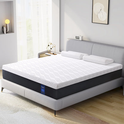 Queen Mattress,Madinog 10" Cooling Gel Memory Foam Mattress-in-a-Box with Breathable Cover