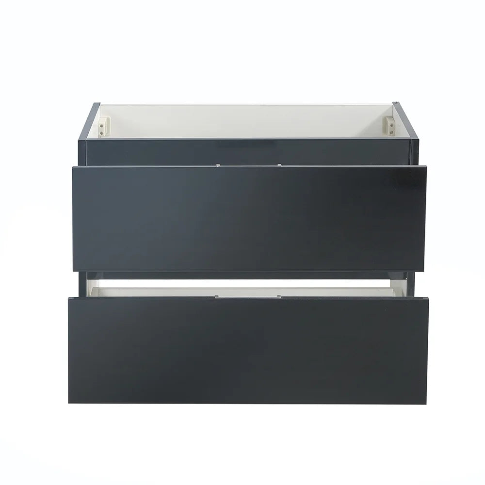 Fresca Valencia 30" Gray Oak Wall Hung Modern Bathroom Cabinet