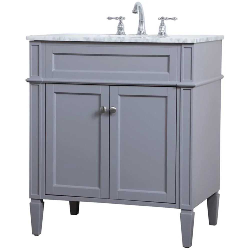 Elegant Kitchen and Bath 30 inch Single bathroom vanity in Grey