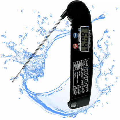 LINKPAL Instant Read Meat Thermometer for Grill and Cooking, Best Waterproof Ultra Fast Thermometer with Backlight & Calibration. Digital Food Probe for Kitchen, Outdoor Grilling and BBQ