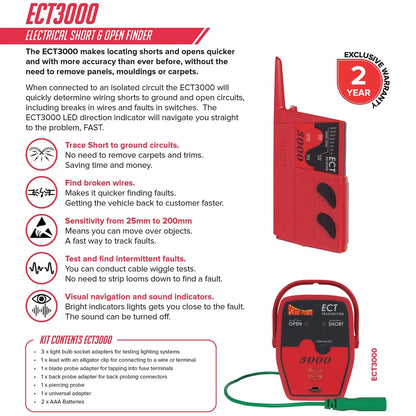 Power Probe PWP-PPECT3000 - ECT3000 Short/Open Electrical Circuit Tester