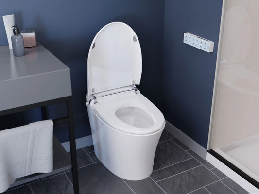 ENVO by ANZZI Aura Smart Toilet Bidet with Remote & Auto Flush - White