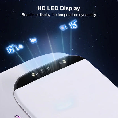 Homary Modern Smart One-Piece 1.27 GPF Floor Mounted Elongated Toilet and Bidet with Seat