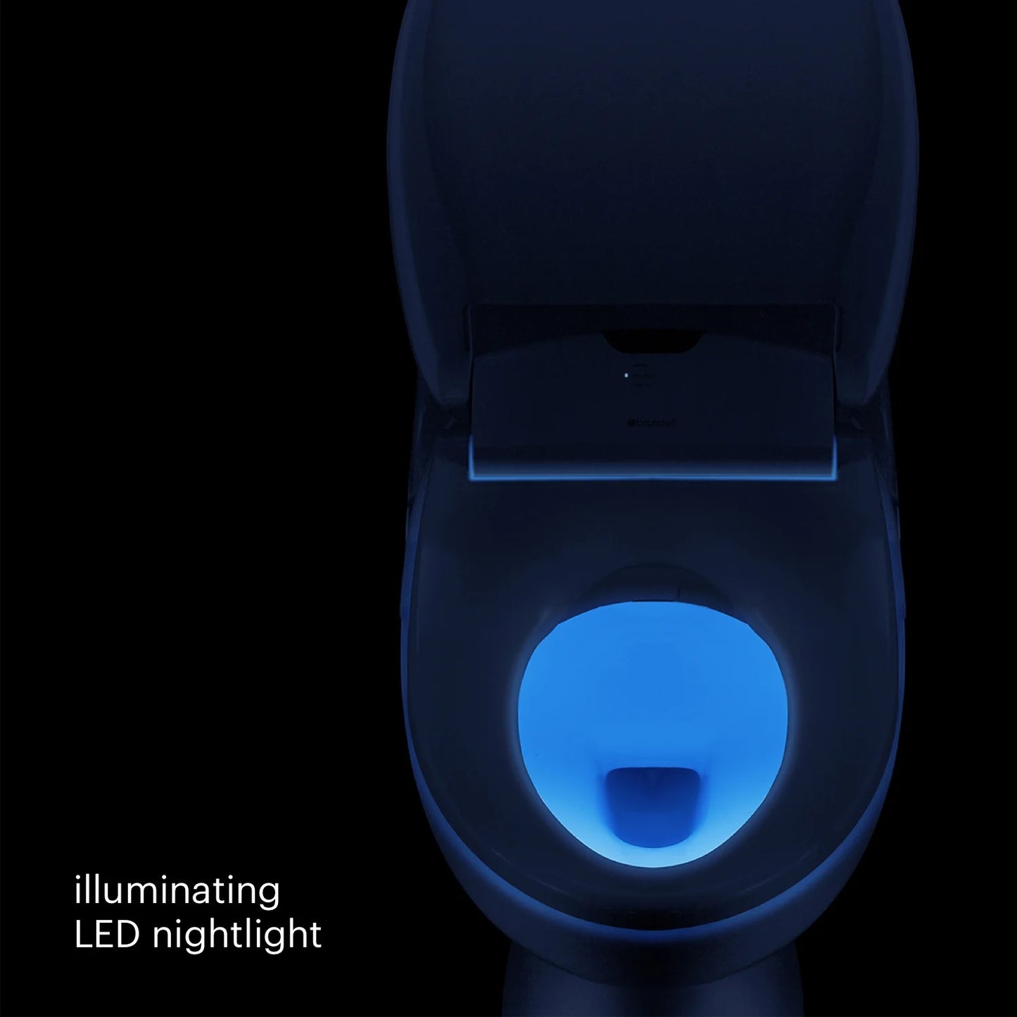 Brondell Bidet Toilet Seat S1400, Smart Toilet Seat, Dual Stainless-Steel, Self-Cleaning Nozzle With Clean Plus Technology, Endless Warm Water Bidet, Warm Air Dryer-Nightlight, Heated Seat, Elongated
