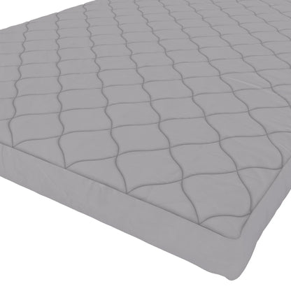 DHP Value 6 Inch Thermobonded Polyester Filled Quilted Top Bunk Bed Mattress, Full, Gray
