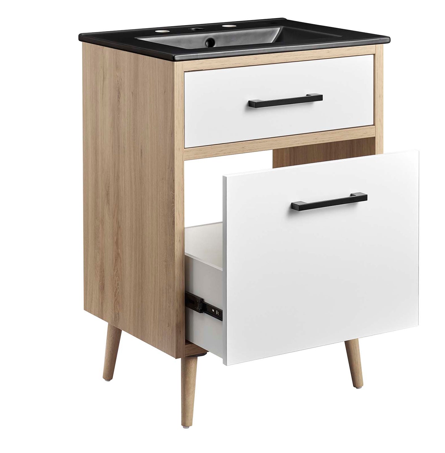 Modway Maverick 24" Bathroom Vanity in Black Oak