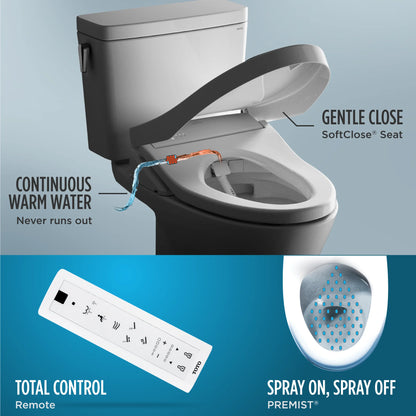 TOTO SW3036R#01 Washlet K300 Electronic Bidet Toilet Seat Cotton White