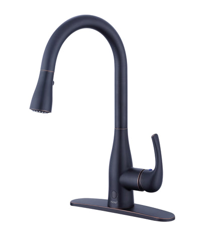 Bio Bidet FLOW Motion Touchless Kitchen Faucet in Brushed Nickel Finish