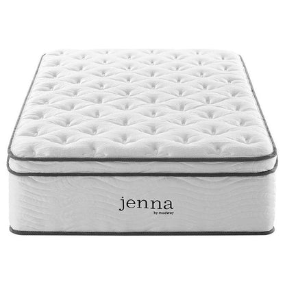 Allora 14" Twin Quilted Innerspring Mattress in White