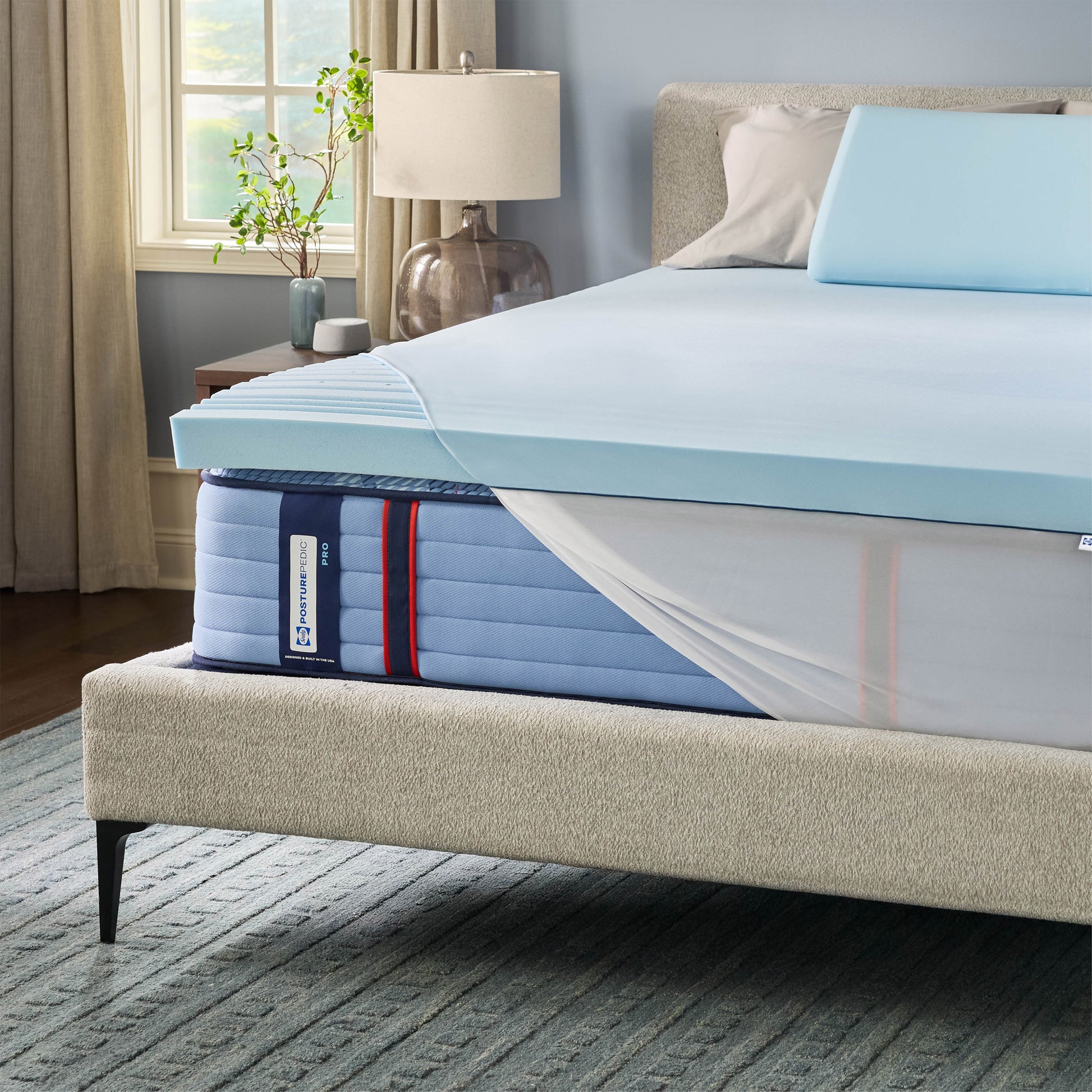 Sealy Posturepedic Zoned Memory Foam Mattress Topper