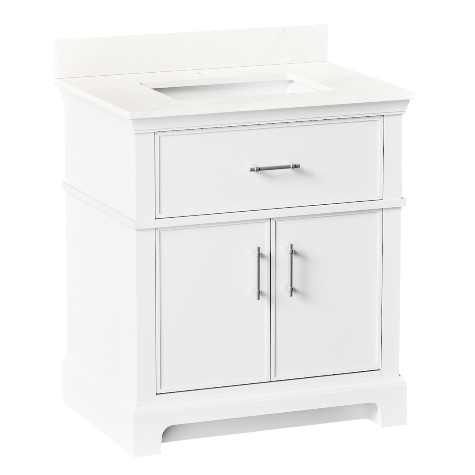 Kohler Chulton Bathroom Vanity with Sink and Quartz Top in White